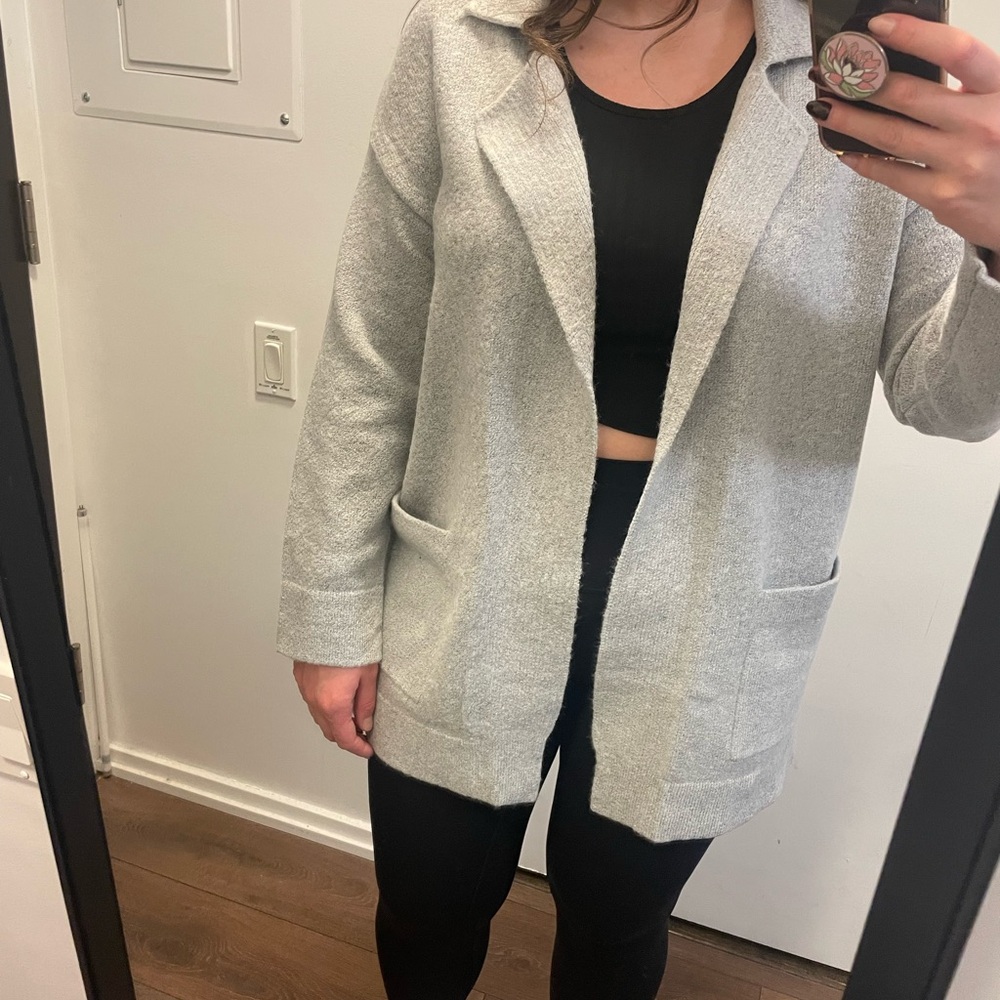 Thread & Supply Gray Cardigan Sweater - S